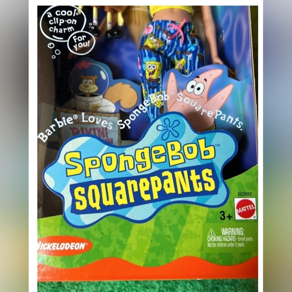 Special Edition 2002 Spongebob Square Pants Barbie Mattel NIB - Picture 6 of 7